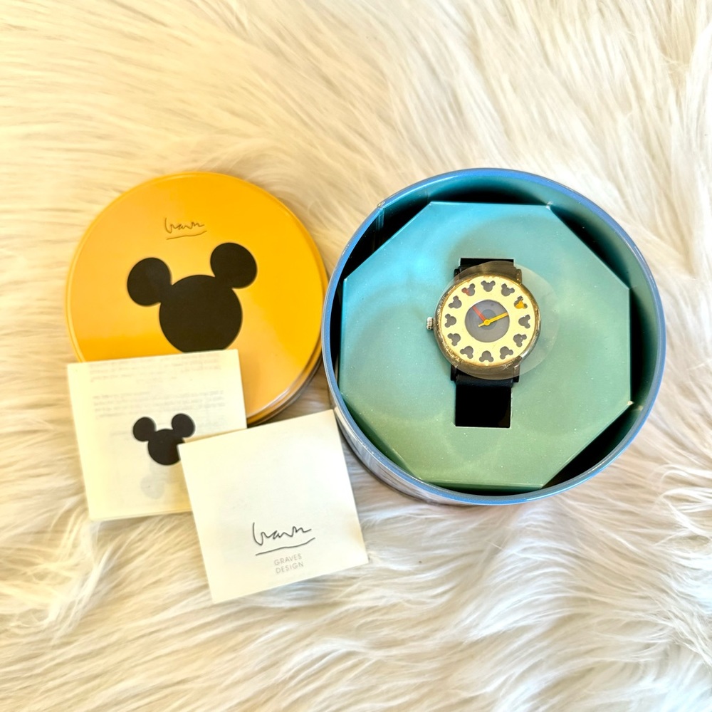 1994 Michael Graves Disney Sterling Silver Mickey Mouse Watch • Limited Edition